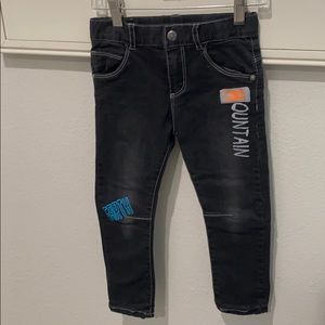 Boboli distressed lined jeans